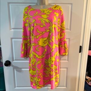 Julie brown bell sleeve dress size P